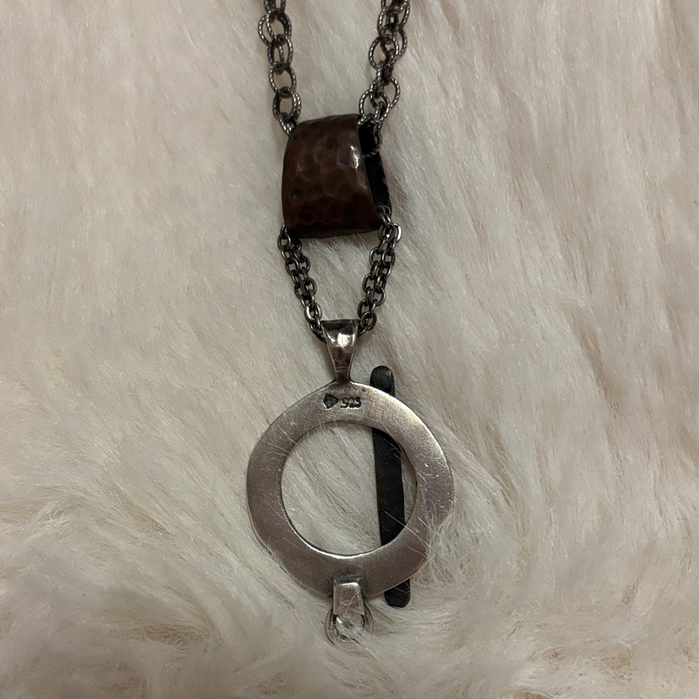 Silpada Silver-Tone Toggle Pendant Necklace - Picture 4 of 4